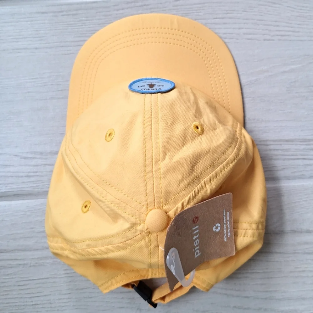 Brenna Lightweight Pistil Hat In Yellow/Sunset With Adjustable Back -  NWT
